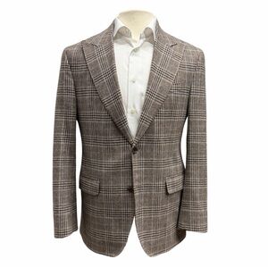 Brown Glen Check Wool-Cashmere Sport Jacket - Jack Victor